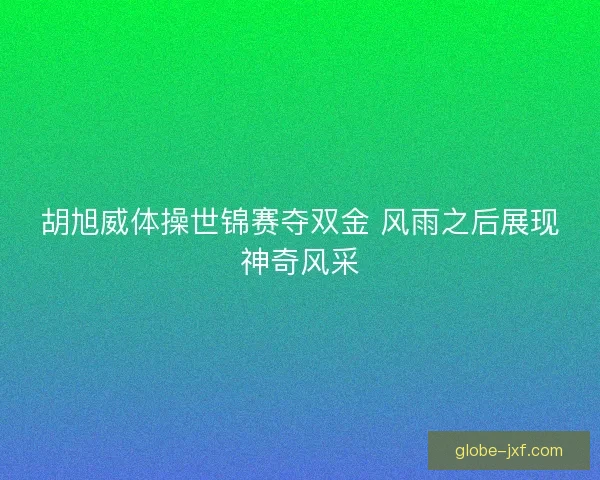 胡旭威体操世锦赛夺双金 风雨之后展现神奇风采 胡旭威体操世锦赛夺双金 风雨之后展现神奇风采
